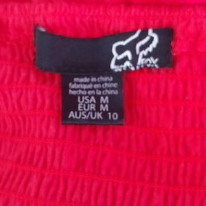 FOX strapless mini dress